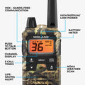 T295 X-Talker GMRS Walkie Talkie 2-Pack Camo - T295VP4