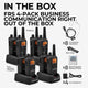 LXT600 FRS License Free Two-Way Radio 8-Pack Bundle - LXT600BBX4