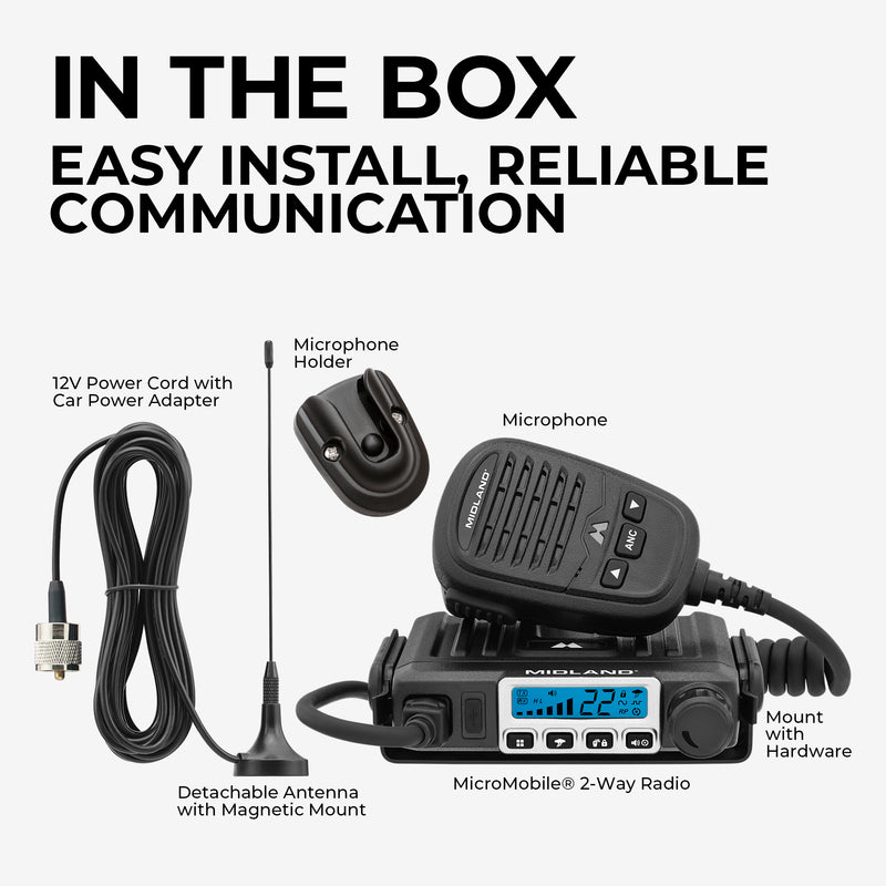 MXT115 MicroMobile® GMRS 15-Watt Two-Way Radio - MXT115