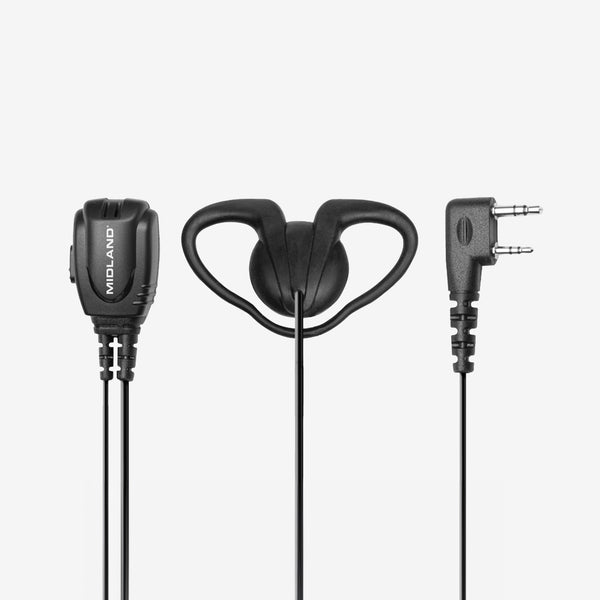 BA9 D-Ring Headset with PTT | Midland Radio – MIDLAND