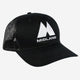 Midland Logo Mesh Back Snapback Hat - Black/Black