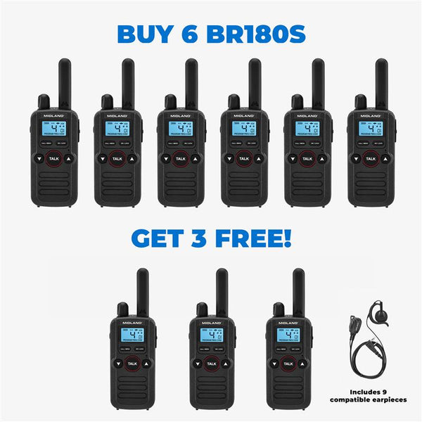 BR180 BizTalk 6 Single Radios + 3 FREE - BR180BONUS3 – MIDLAND