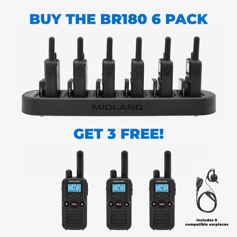 BR180 BizTalk® Radio 6-Pack + 3 FREE - BR180X6BONUS3