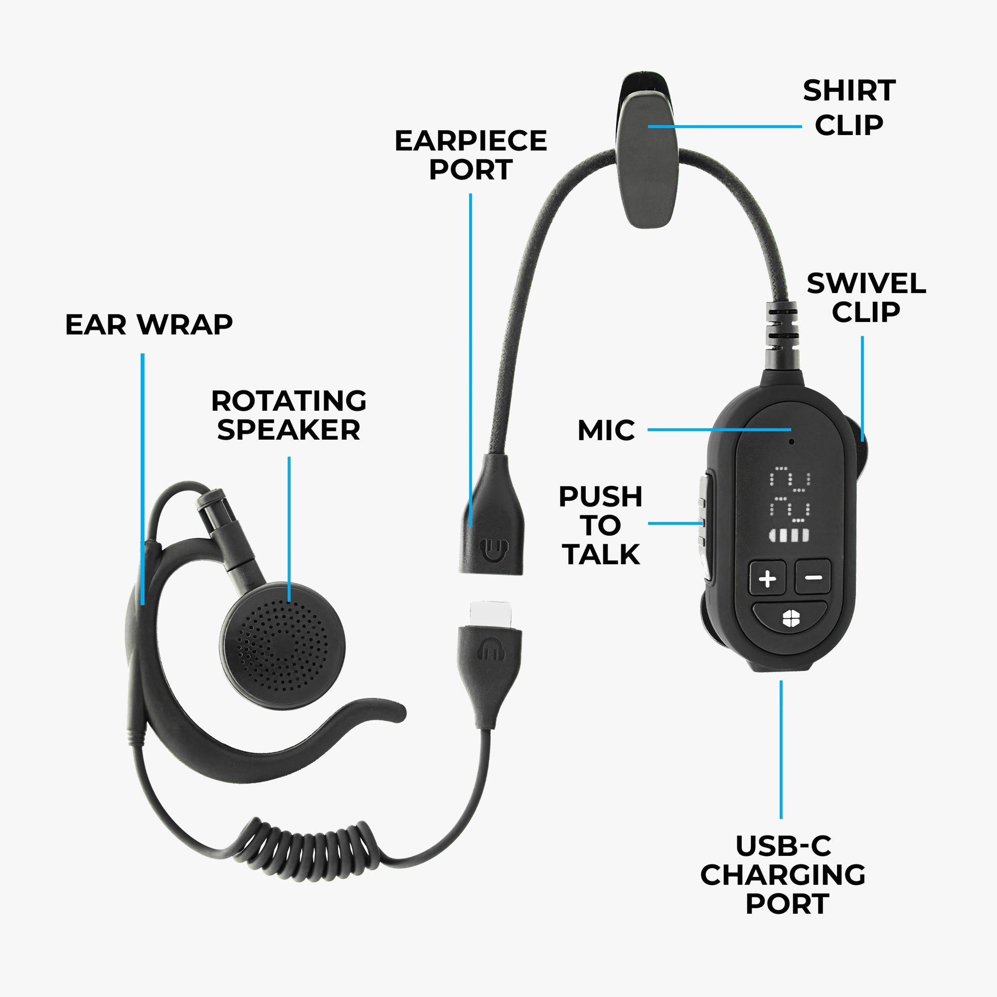 ClipTalk Portable FRS Radio