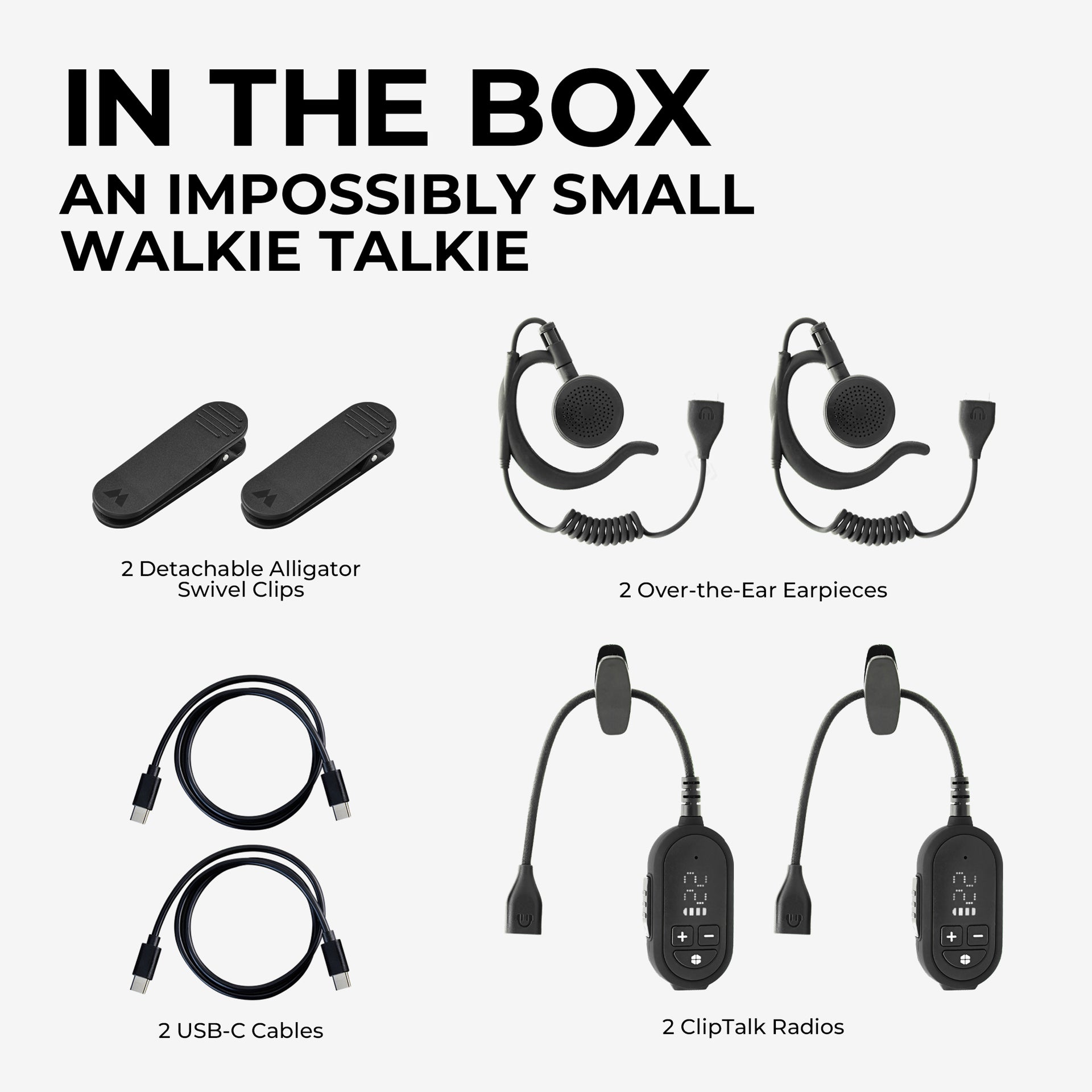 ClipTalk Micro Two-Way Radio