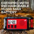 ER310PRO Portable Emergency Crank Radio with Power Bank