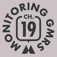 Monitoring GMRS Channel 19 Decal