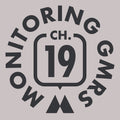 Monitoring GMRS Channel 19 Decal