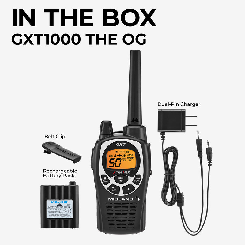 GXT1000 GMRS Single Two-Way Radio - GXT1000AZ