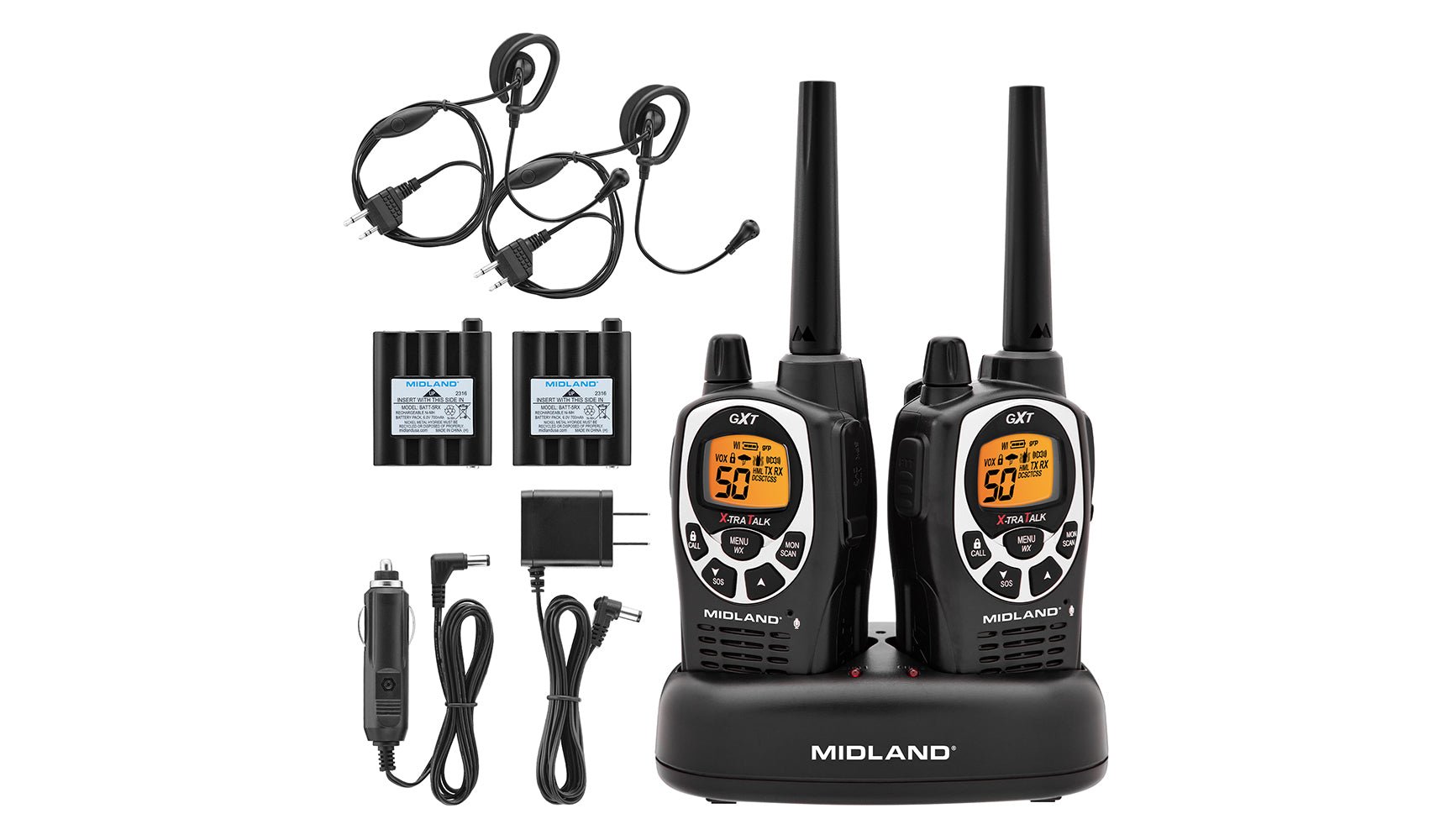 Midland GXT1000VP4 TwoWay GMRS Handheld Radio