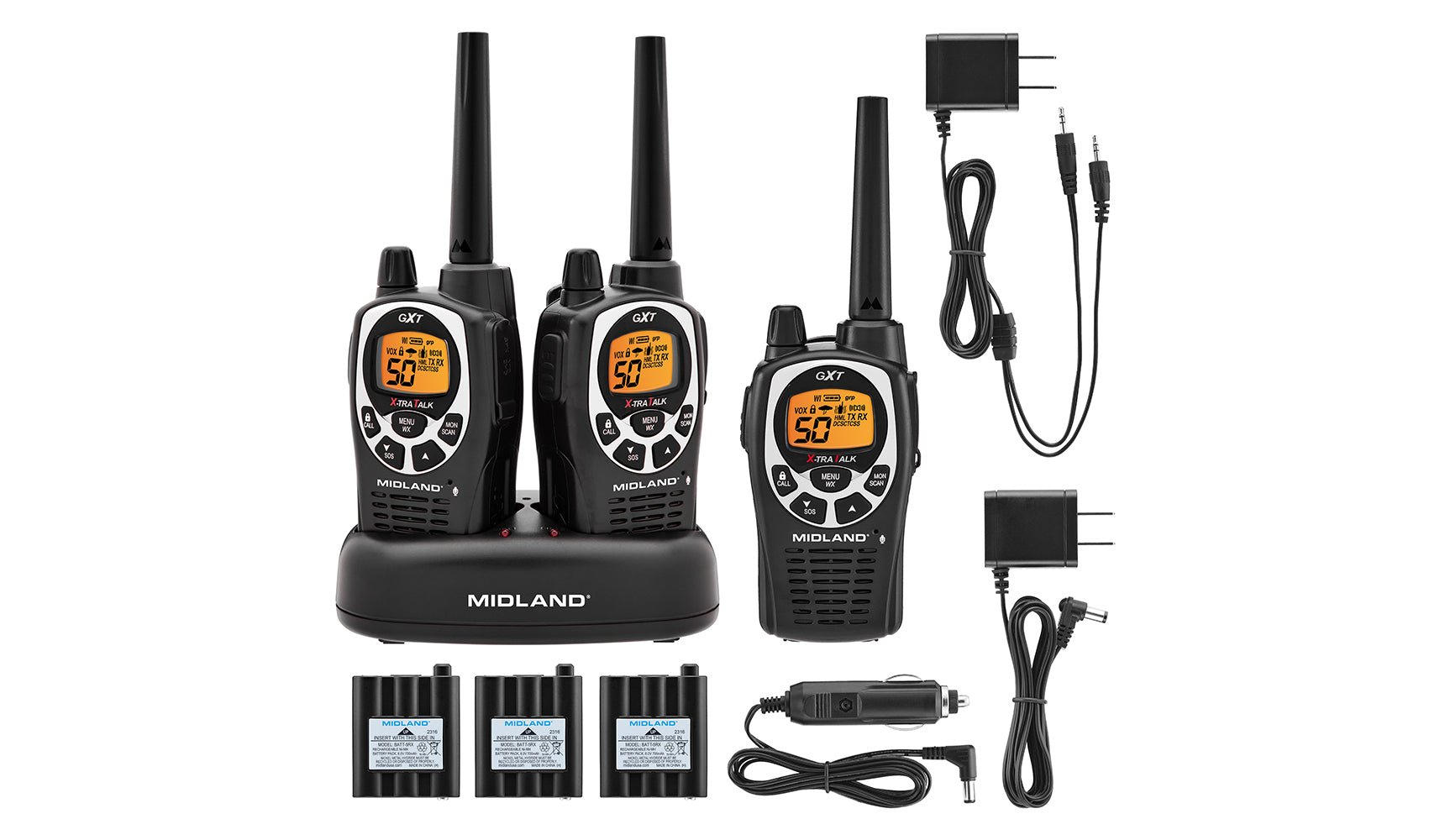 GXT1000X3VP4 Two-Way GMRS Radio Three Pack