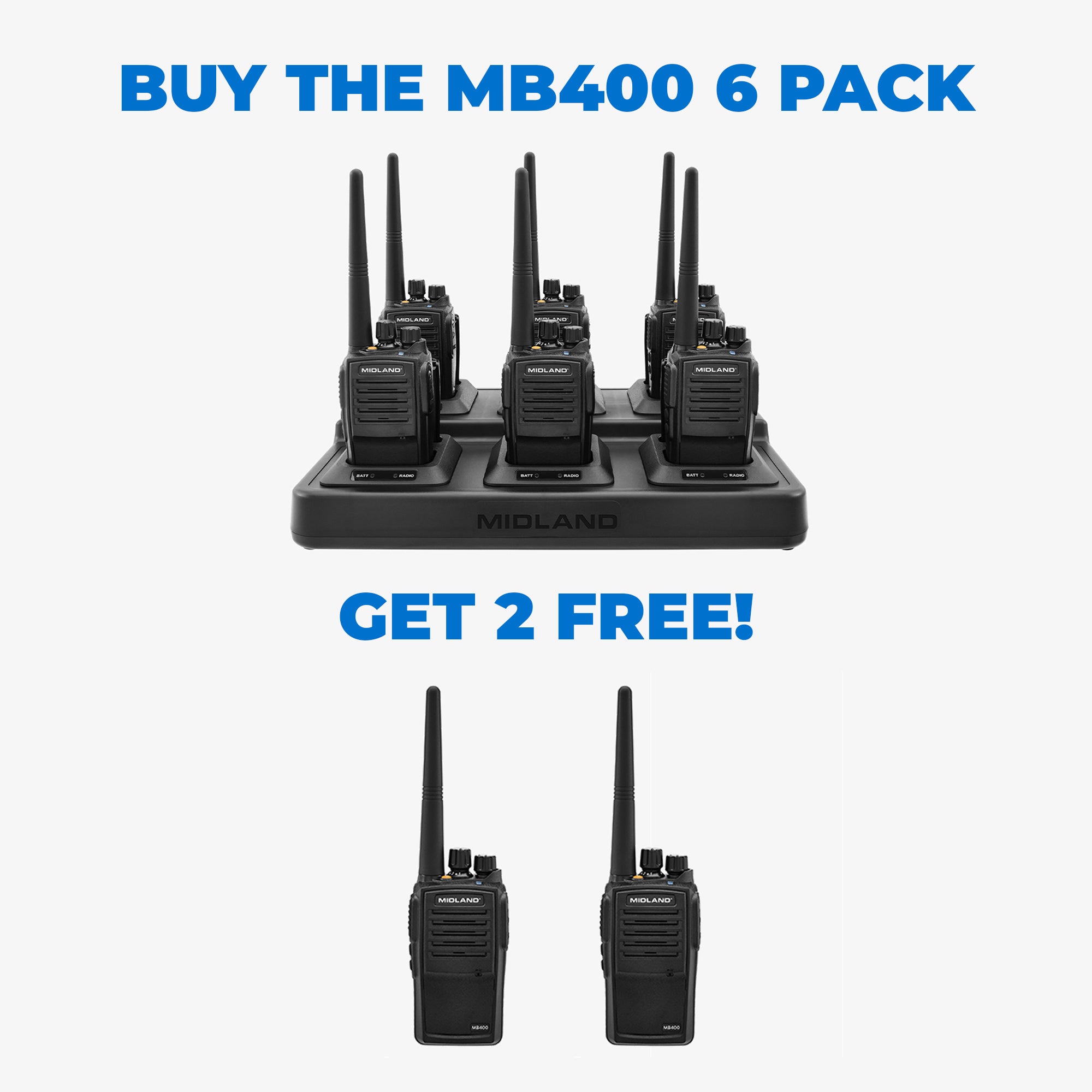 MB400 BizTalk® Radio 6-Pack + 2 FREE - MB400X6BONUS2