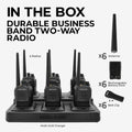MB400 BizTalk Business Band Two‑Way Radio Bundle - MB400X6MC