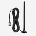 MXAT13 Black antenna with cable on a white background