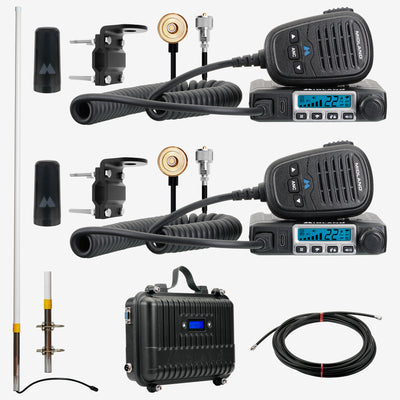 MicroMobile® GMRS 15-Watt Radios and Waterproof Repeater Bundle - MXR115AG
