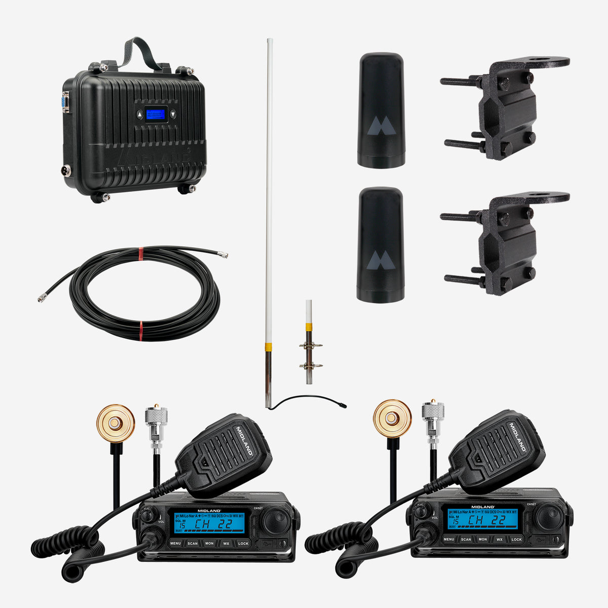 MXT500 + MXR10 50W MicroMobile GMRS Two-Way Radio Repeater Bundle | MXR500AG