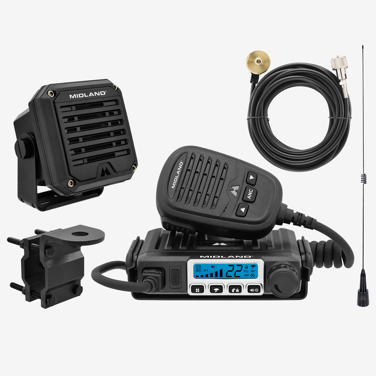 MicroMobile® GMRS 15-Watt Radio and Speaker Bundle - MXT115SPVP