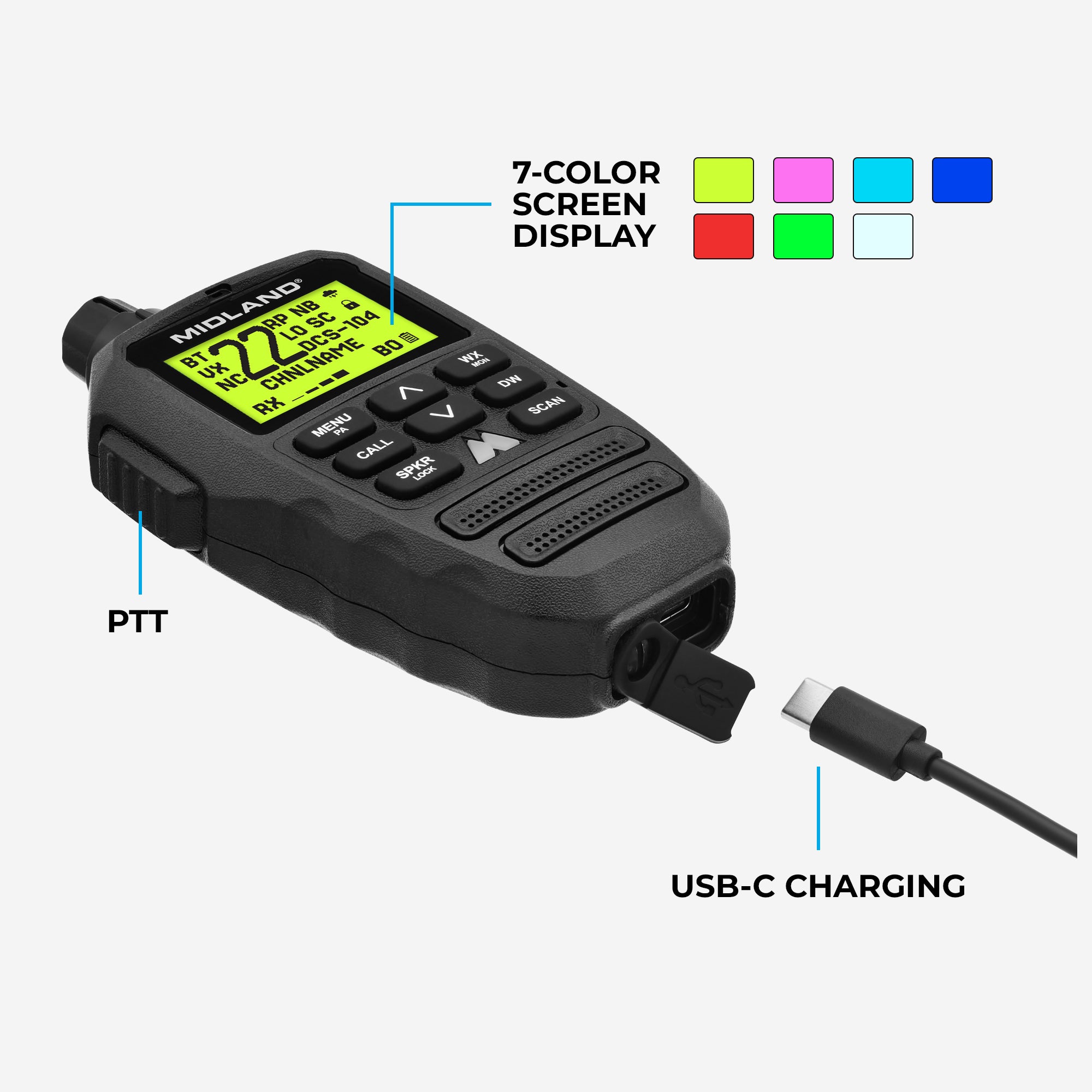 MXT295 PRO 15W MicroMobile GMRS Two-Way Radio