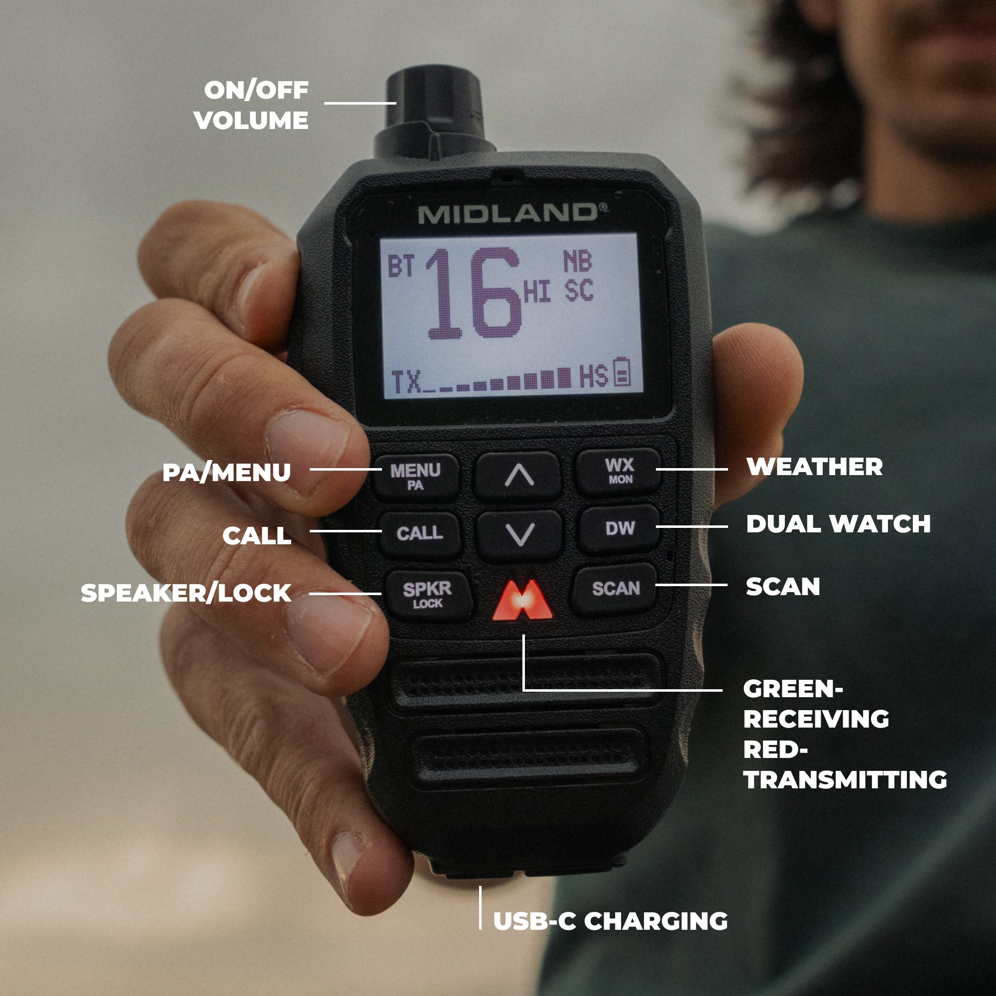MXT295 PRO 15W MicroMobile GMRS Two-Way Radio