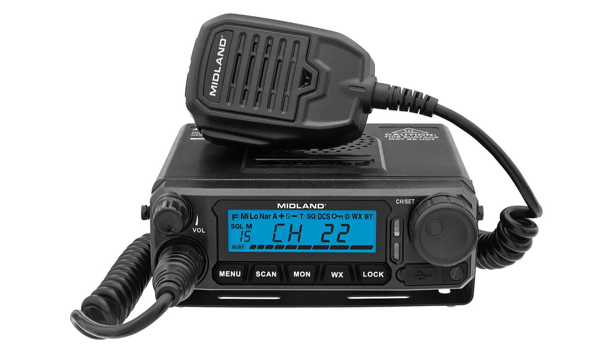 MXT500 MicroMobile® GMRS 50-Watt Two-Way Radio - MXT500VP3-WHIP