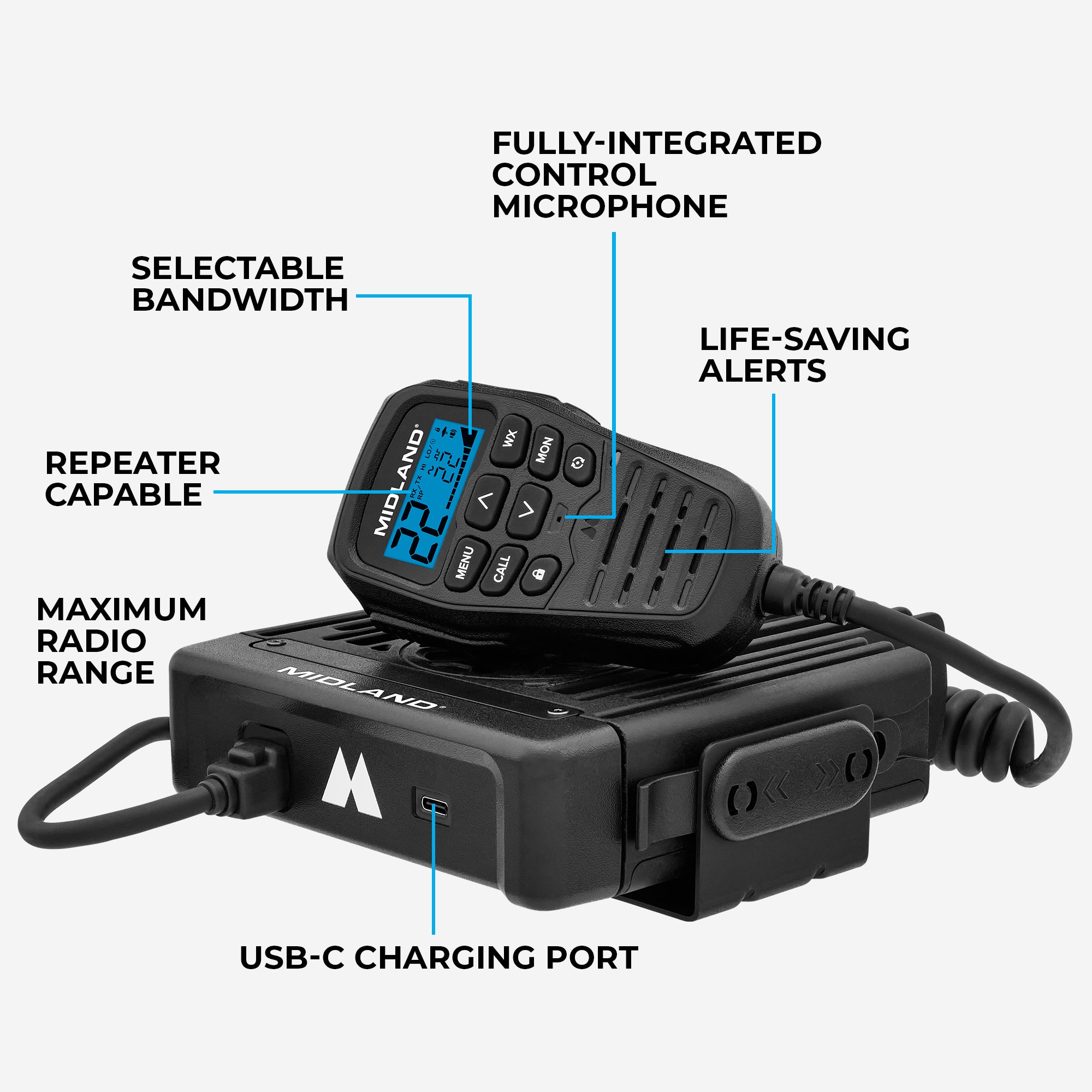MXT575 MicroMobile® Two-Way Radio | Midland Radio – MIDLAND