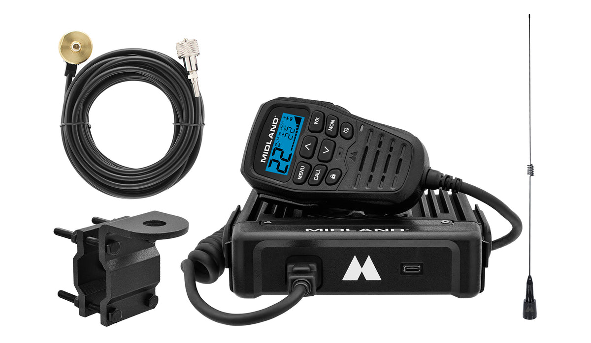 MXT575 MicroMobile® GMRS 50-Watt Two-Way Radio - MXT575VP4-WHIP