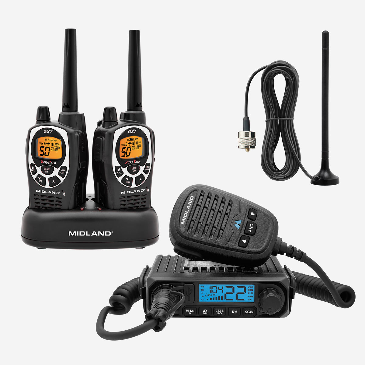 MXT115VP-GXT 15W MicroMobile GMRS Radio | Handheld Bundle
