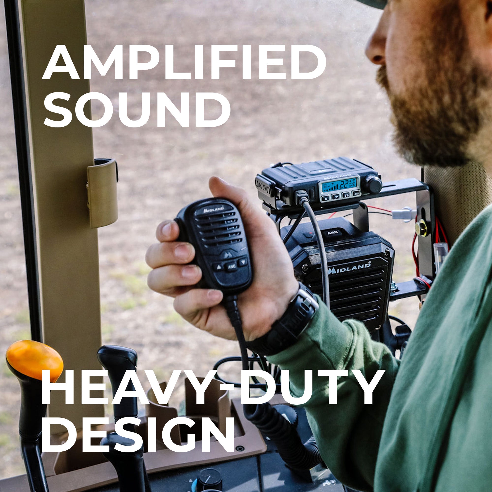 Midland SPK200: Amplified AI Noise-Canceling Speaker – MIDLAND