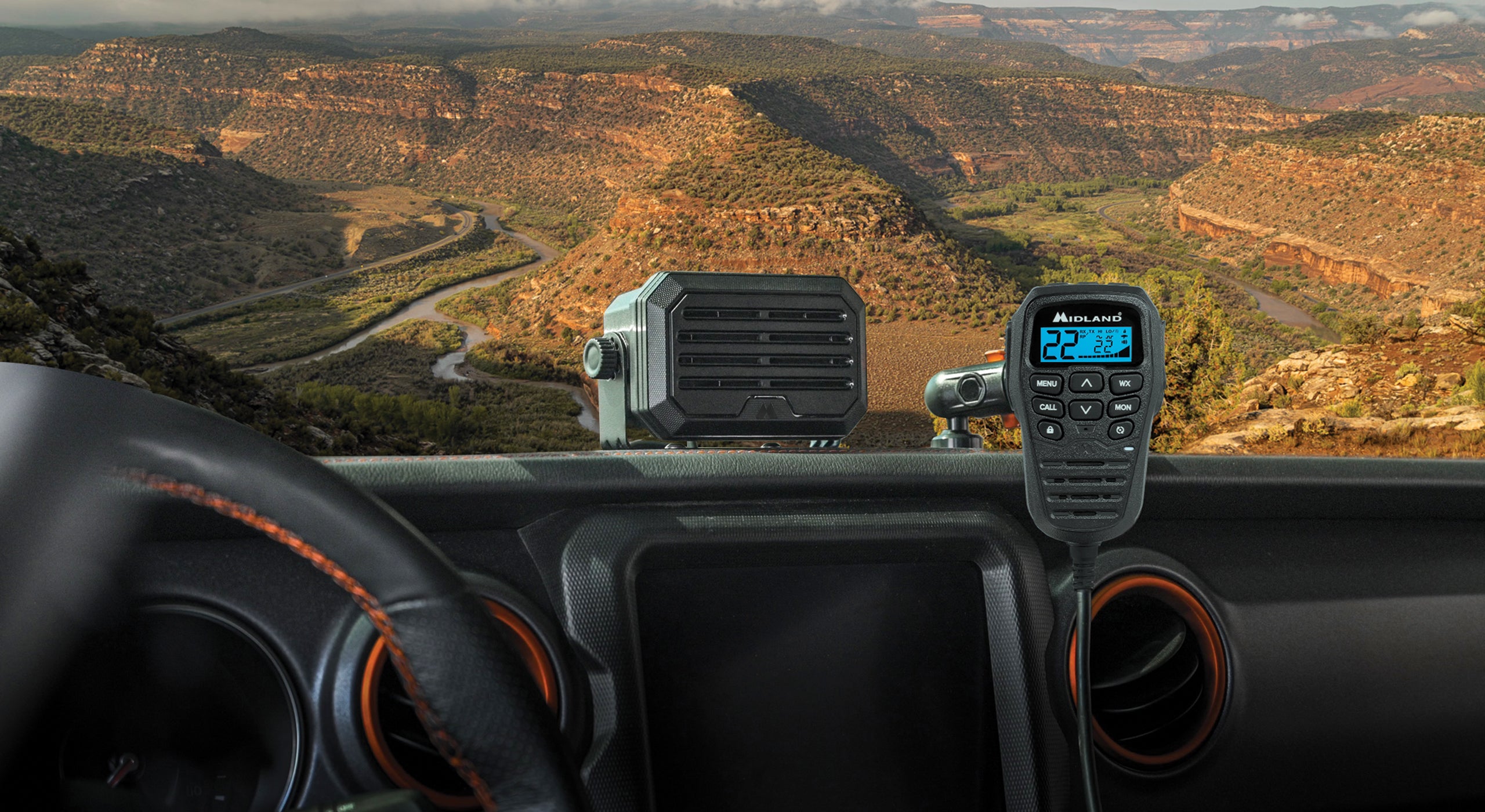 GMRS-two-way-radio- external speaker