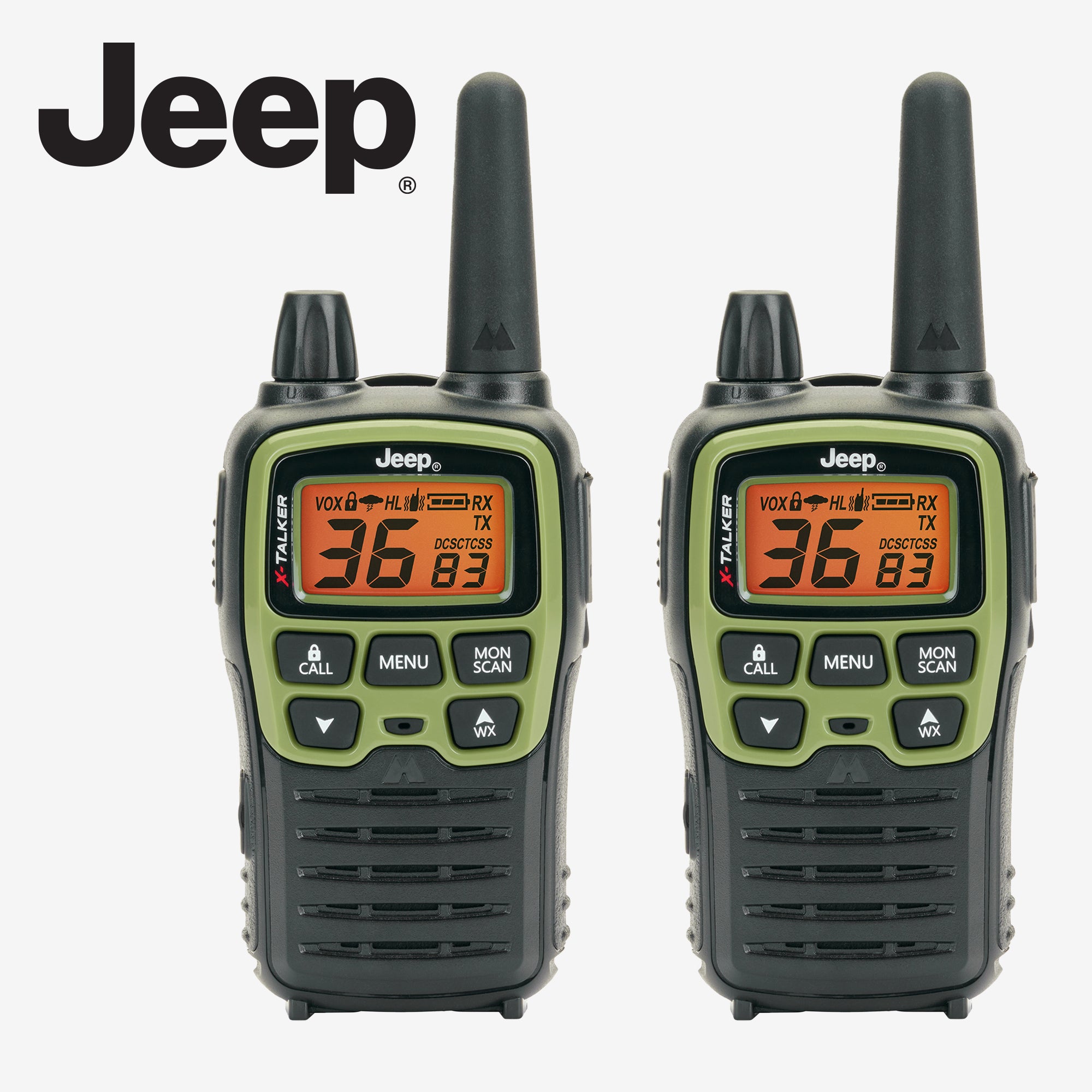 T77 X-Talker® Jeep® Walkie Talkie Bundle with Case - T77VP5J