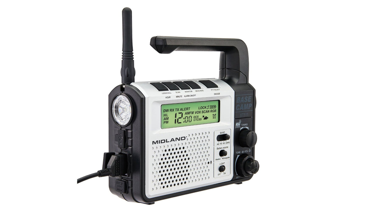 Midland XT511 GMRS Base Camp | 22-Channel GMRS Radio