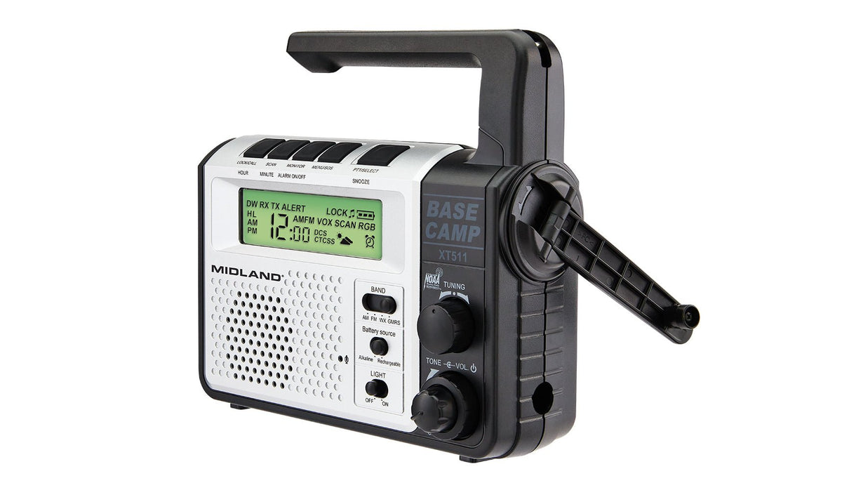 Midland XT511 GMRS Base Camp | 22-Channel GMRS Radio