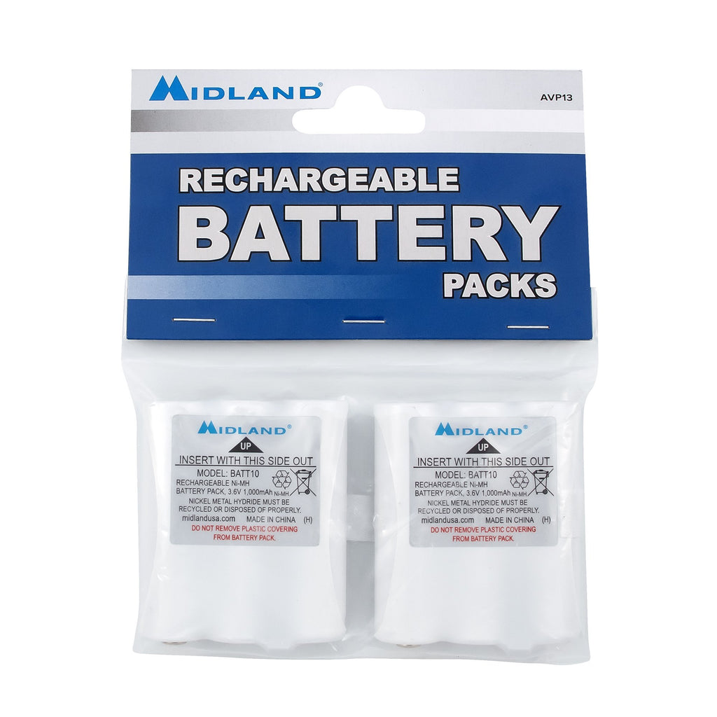 Midland Rechargeable Batteries for T70 Series (2-Pack / AVP13)