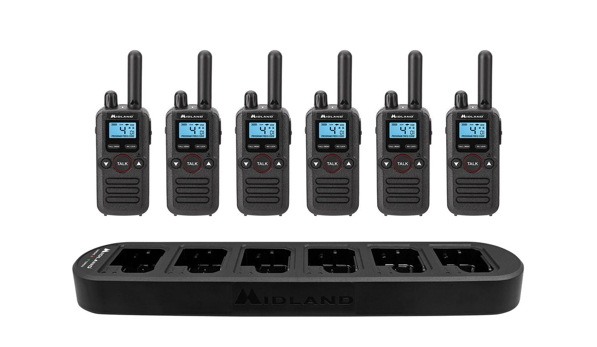 Midland BizTalk® BR180X6BGC Business Radio Bundle Pack