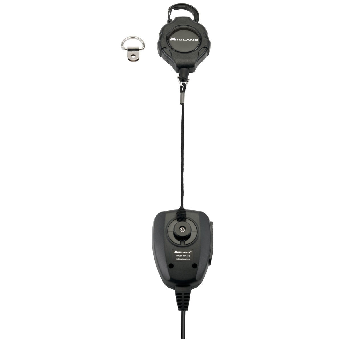 Retractable Kevlar Microphone Tether Midland Radio