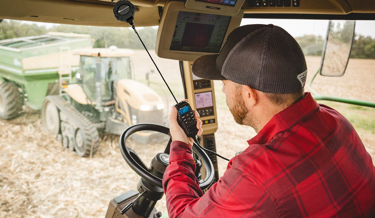 Retractable Tether Using Retractable Kevlar Microphone Tether | Midland Radio