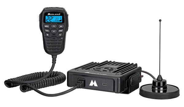 Midland MXT575 MicroMobile(R) 50 Watt GMRS Radio Two-Way Radio NOAA Weather Scan ＆ Alert 15 High Power GMRS Channels Fully Integrated Con - 1