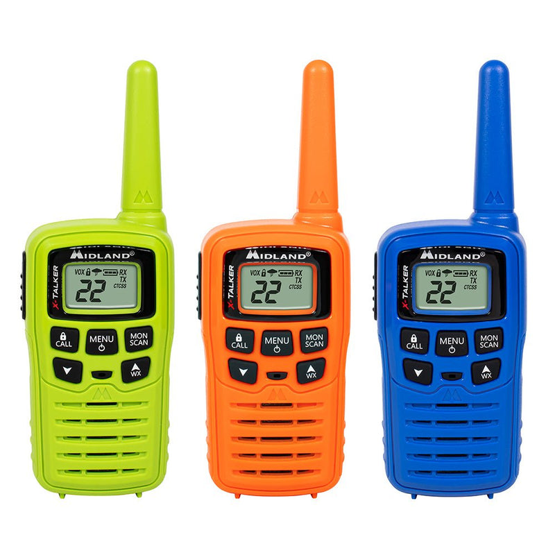 T10 X-Talker® FRS Two-Way Radio 3-Pack Bundle Multi-Color - T10X3M