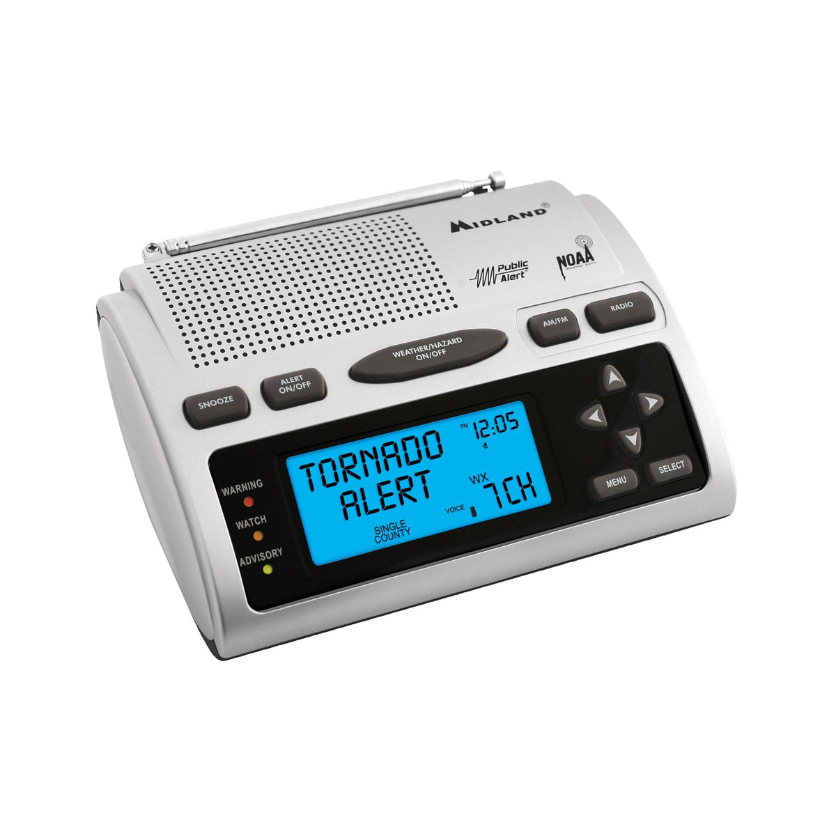 Midland WR300 AM/FM Weather Alert Radio Right